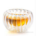 pyrex glass teapot set with six cup